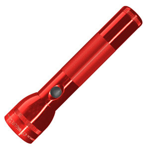 マグライト 6D-CELL レッド Maglite Heavy-Duty Incandescent 2-Cell D Flashlight, Red