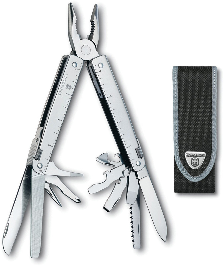 Victorinox Swiss Tool 3.0323.N, Robust Multi-Tool w/ Locking Blade