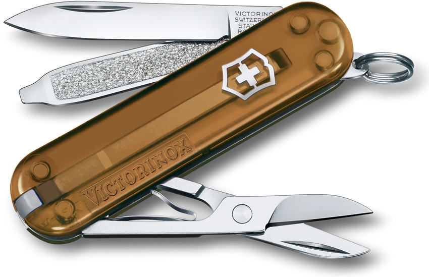 Victorinox Swiss Army Classic SD Transparent Chocolate Fudge