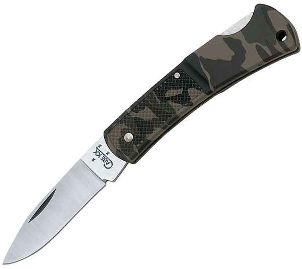 Case 662 Caliber Small Camo Lockback, Lightweight Zytel Handle