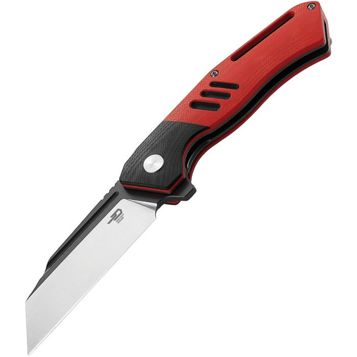 Bestech Rockface BG46C | Red & Black G-10 | Knifeworks