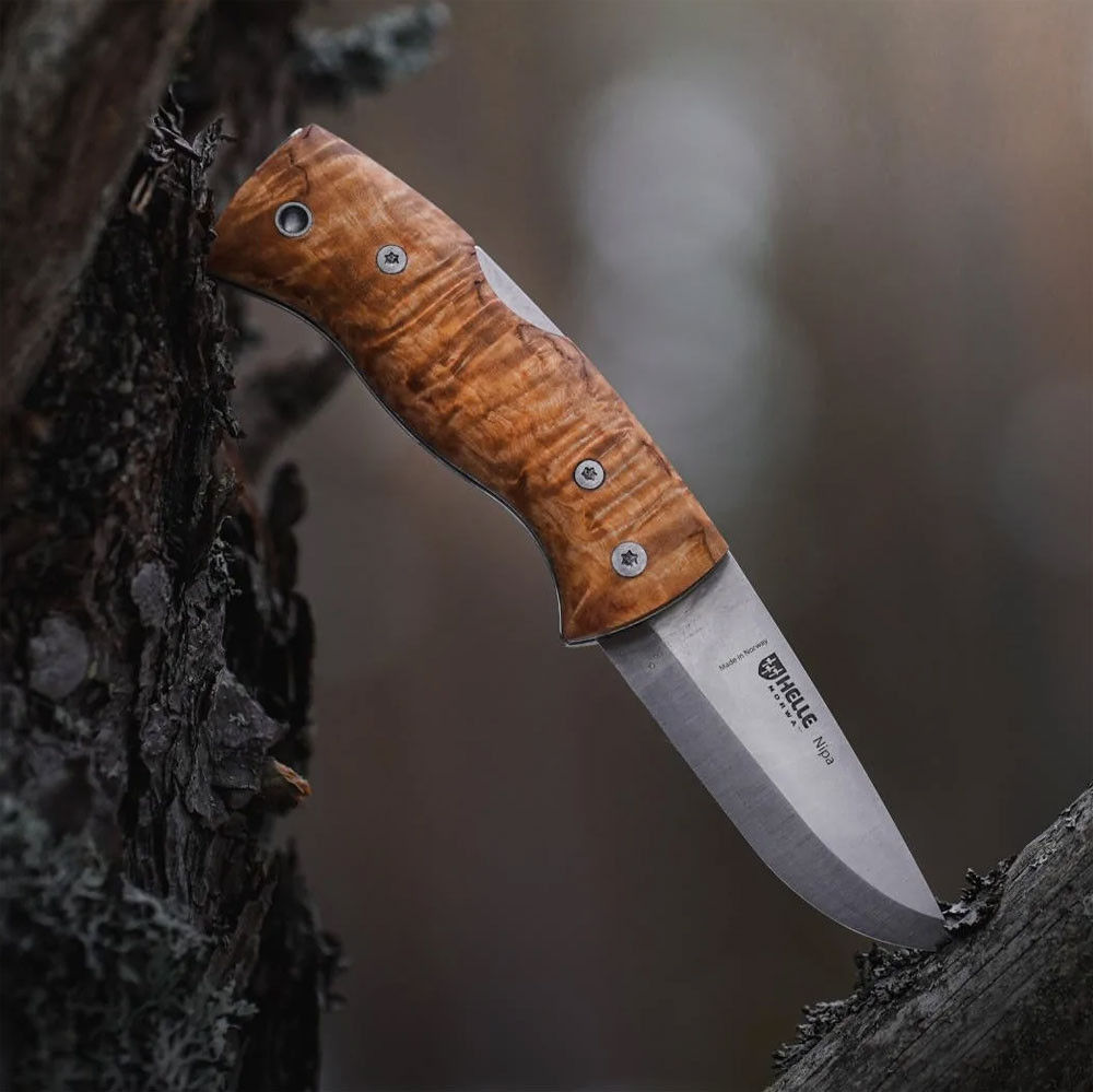 Helle Nipa 657| Curly Birch - Knifeworks