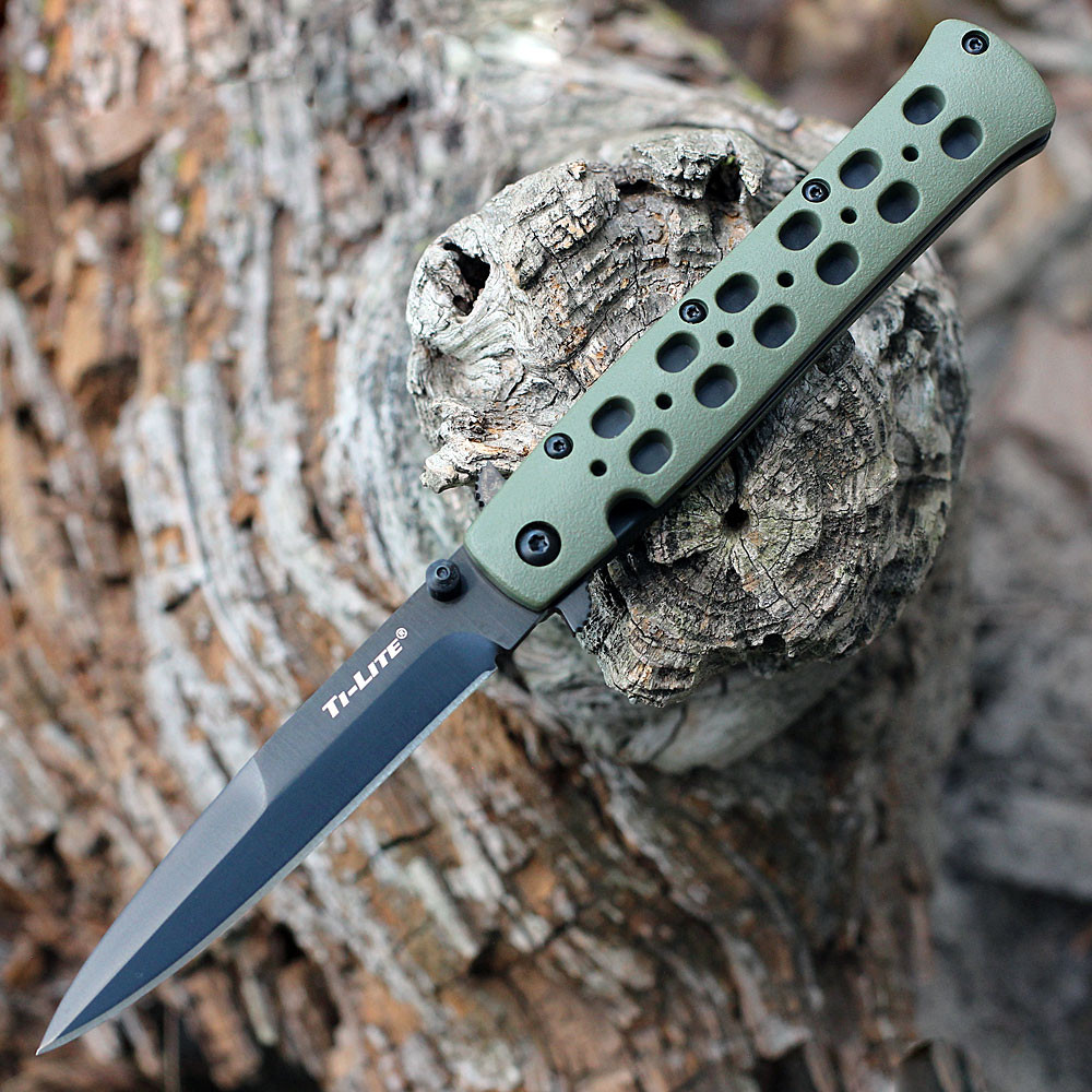 Cold Steel Ti-Lite | OD Green CS26SPODBK | Knifeworks