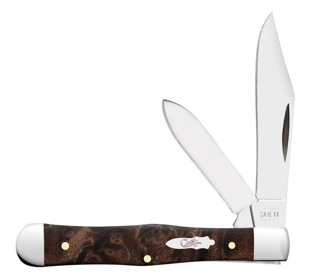 Case Small Swell Center Jack | Brown Maple Burl Wood 64061