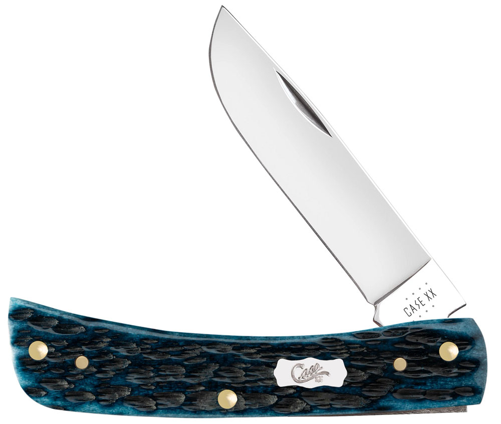 キズナフィールド J Secret Case Sod Buster Jr. Pocket Worn Blue Bone | 51854 | Knifeworks