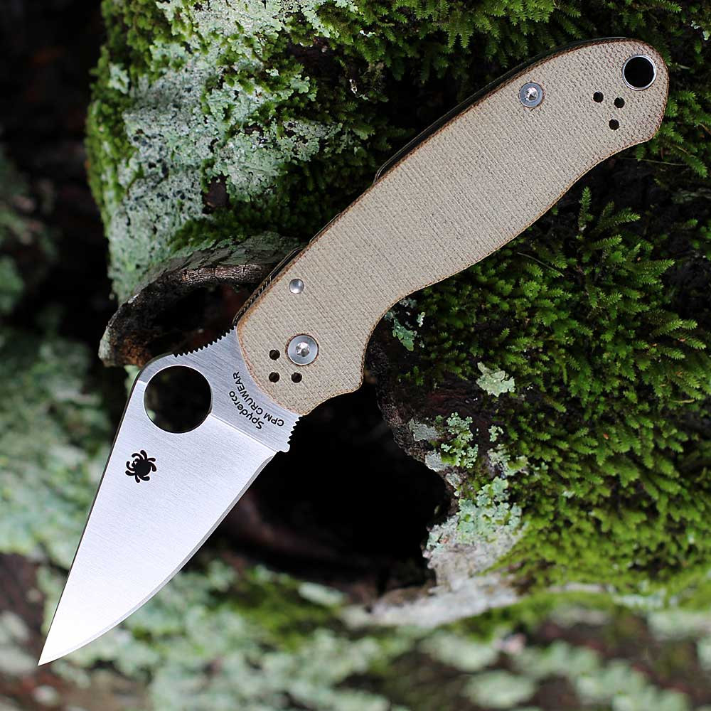 Spyderco Para 3 CruCarta CPM CRU-WEAR Micarta C223MPCW | Knifeworks