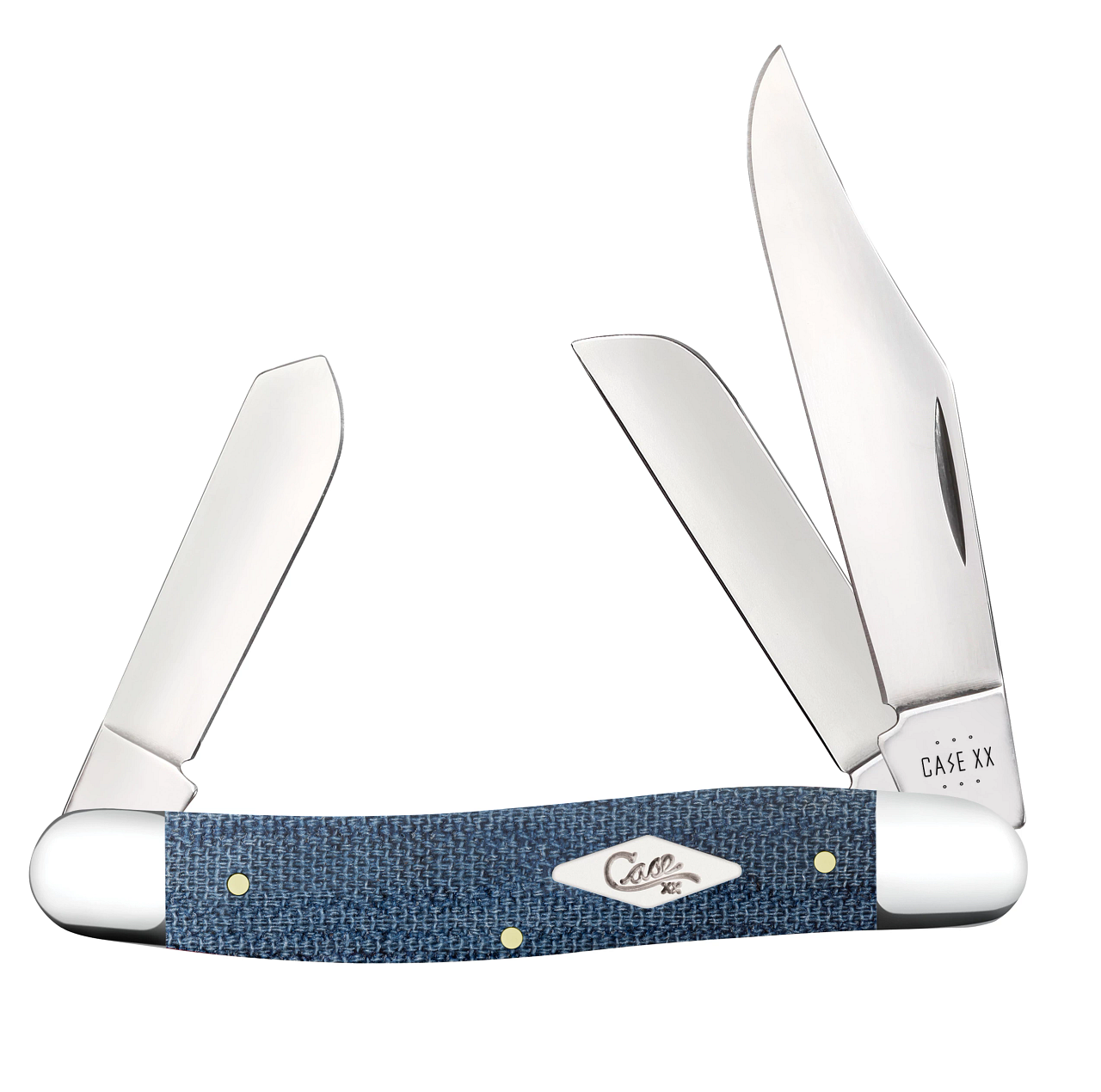 Case Medium Stockman 60513 | Smooth Blue Denim Canvas Laminate