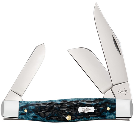 W.R. Case Blue Workman Series Large Stockman (6375 ss) - Bayou City  KnivesBayou City Knives