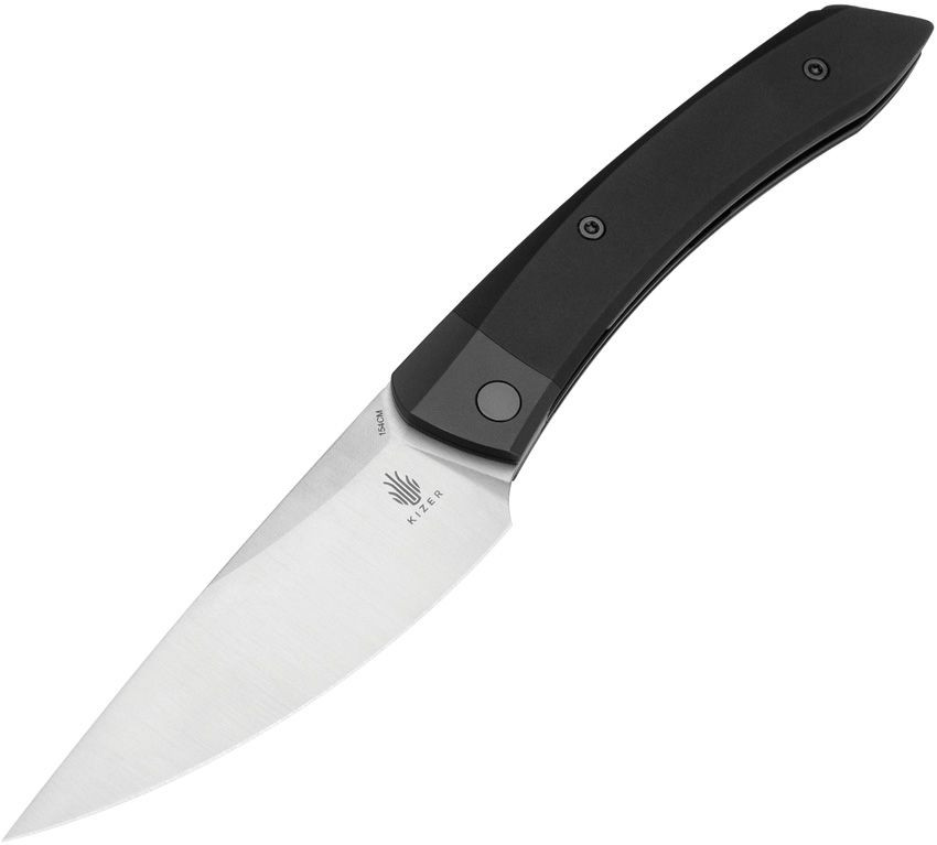 Kizer Momo 154CM Black Aluminum Drop Point V4663C1