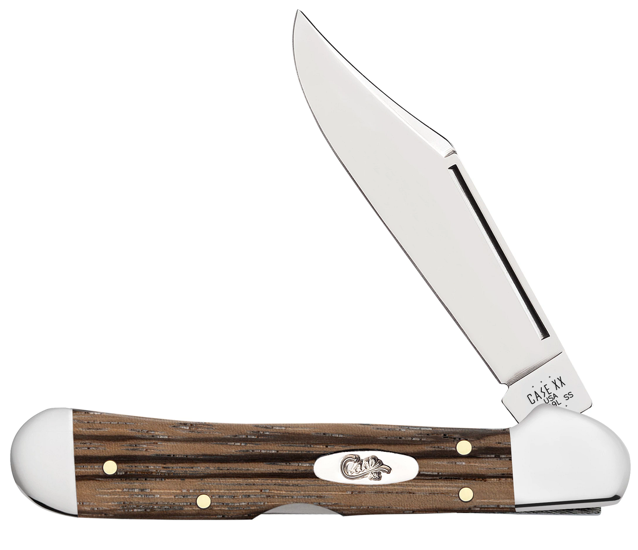 Case Mini Copperlock | 25143 Natural Zebra Wood | Knifeworks