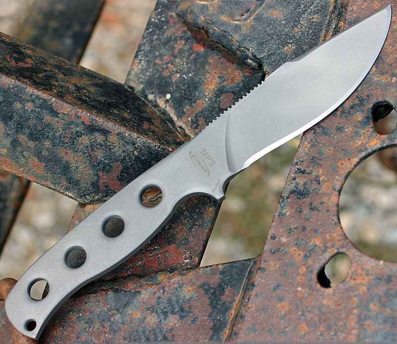 Mission MPS-Ti, Titanium Blade, Skeletonized handle, Plain Edge