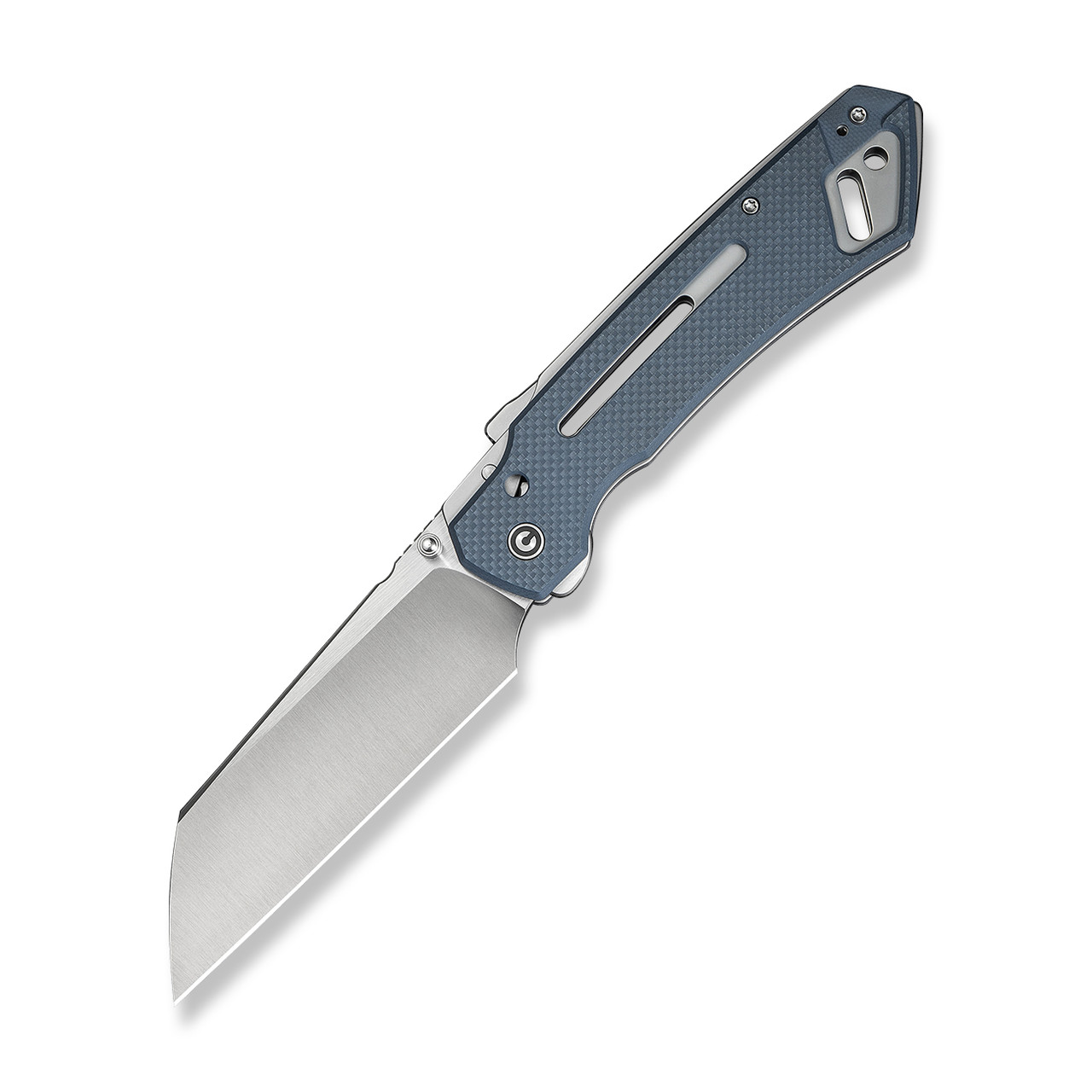 CIVIVI Buster FG Thumb Stud & Superlock Knife Neutral Blue Coarse
