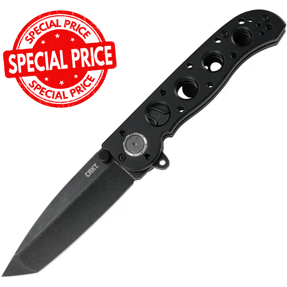 CRKT M16-02DB Deadbolt Knife – Tanto Blade, D2 Steel, Assisted