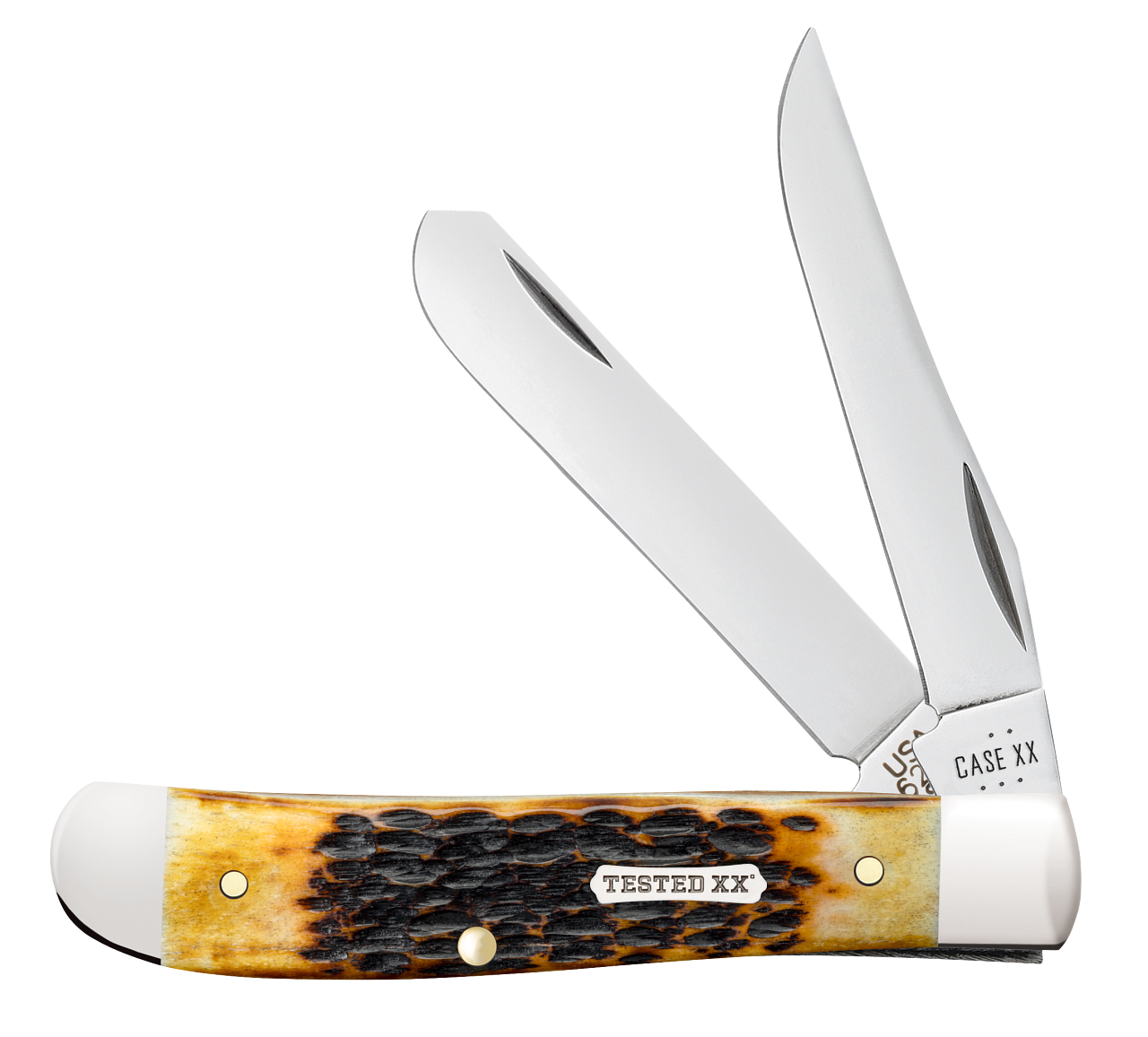 【新品】25-26 eb's ARMA ZIP Amber size S Case XX Mini Trapper Jig Burnt Amber Bone Pocket Knife – Carbon