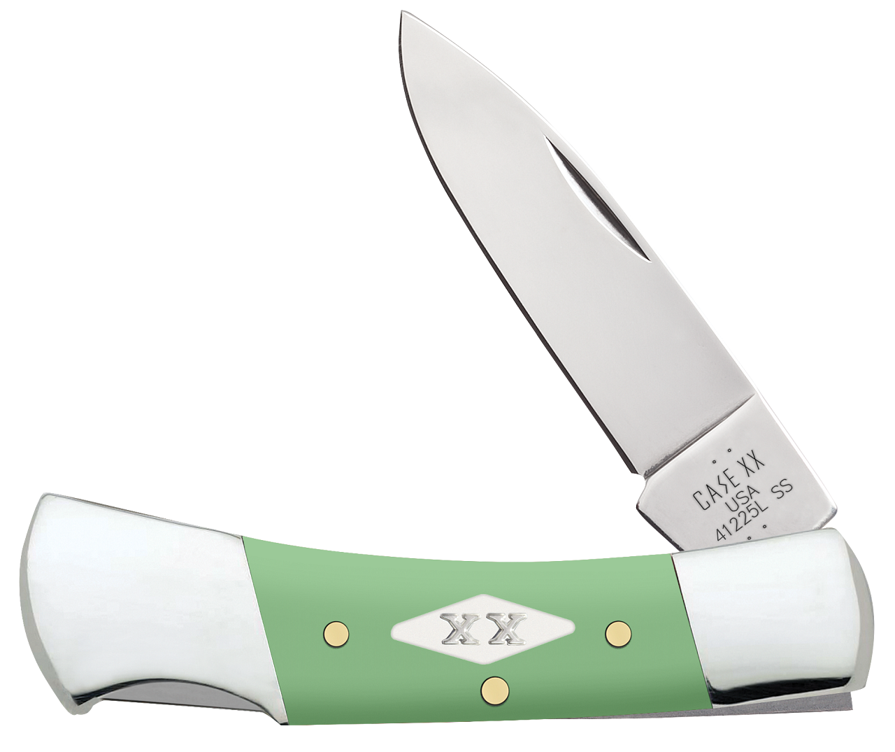 カナリア Case Lockback Mint Green Synthetic (41225L SS) | Knifeworks