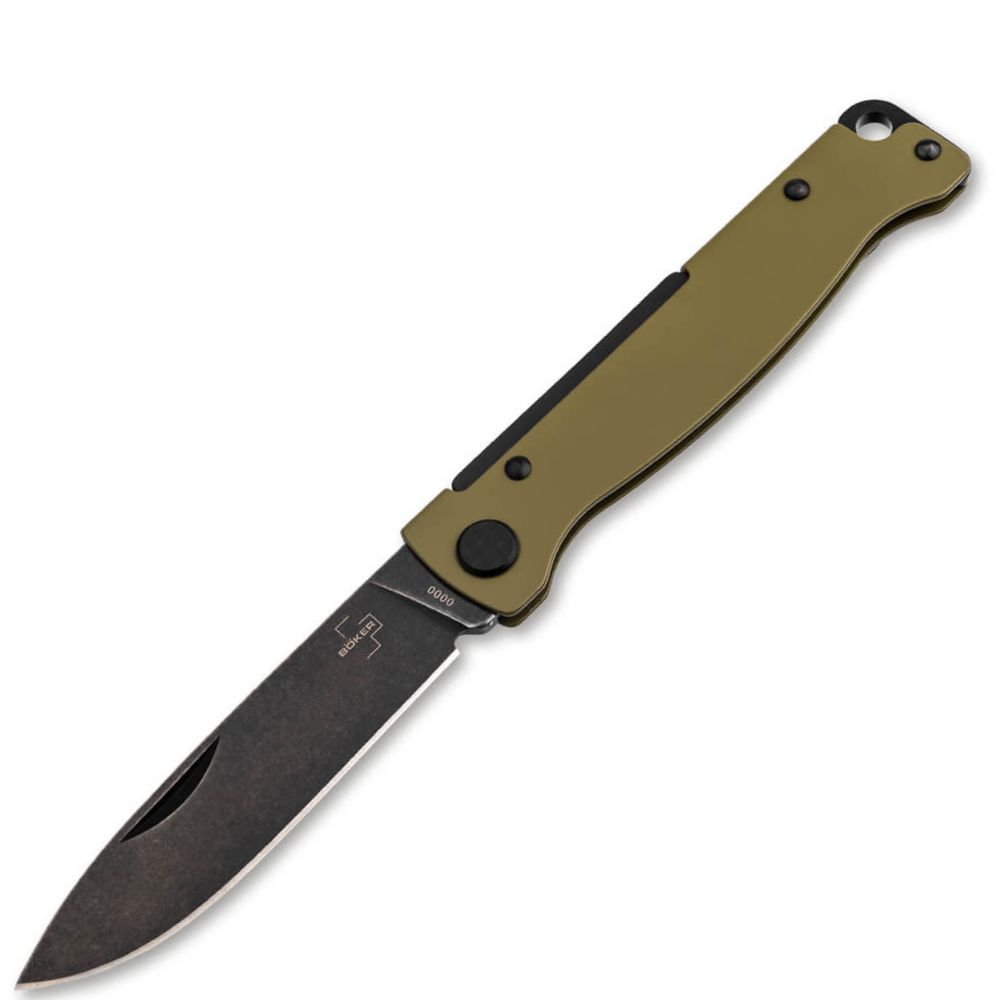 Boker Plus Atlas Backlock Folding Knife – OD Green 12C27