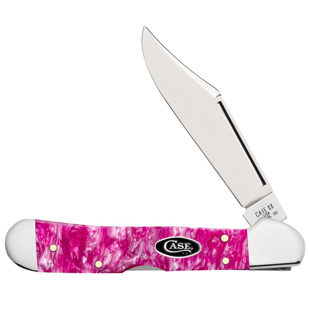 Case Mini Copperlock 16162 | Pink Crackle Kirinite | Knifeworks