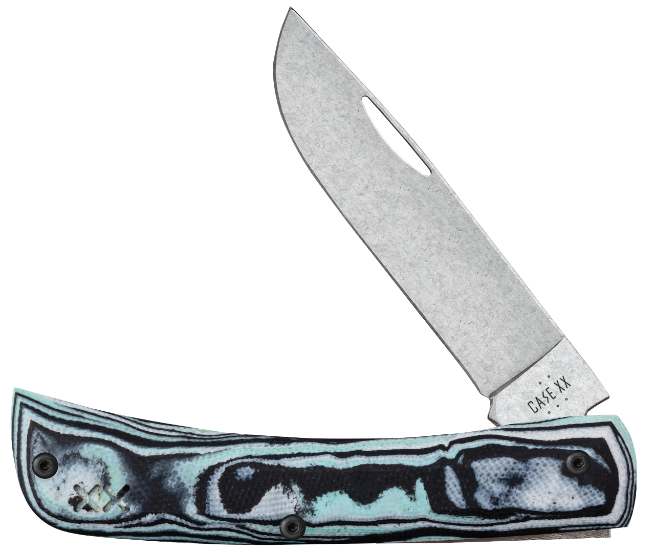 Case XR Sod Buster Jr. 2.8 in. S35VN Seafoam Green G-10 | Knifeworks