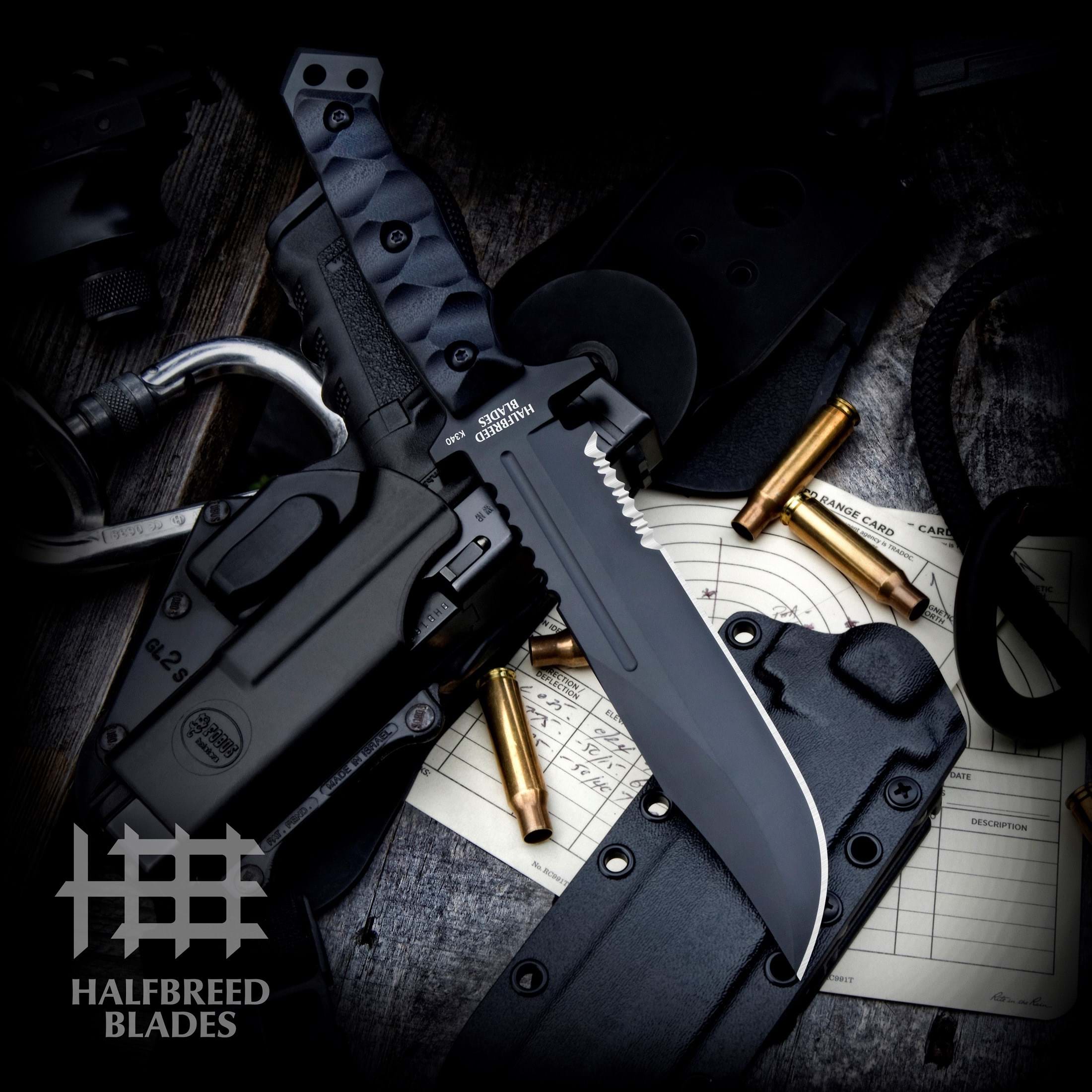Halfbreed BLIK-01 Gen 2 Large Infantry Knife HBBLIK01G2BLK