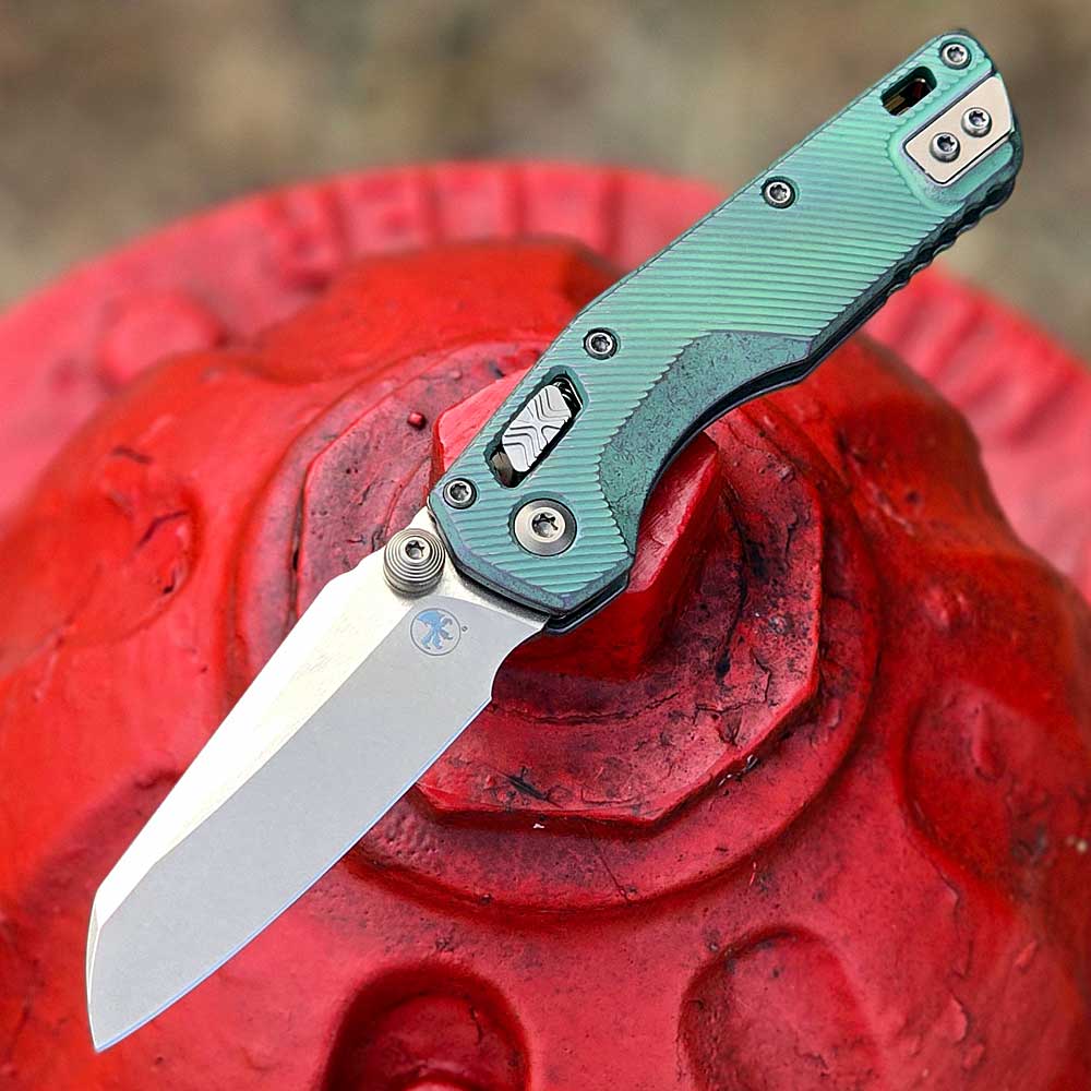 Microtech MSI Mini Marfione Select Antique Green Bronze 210M
