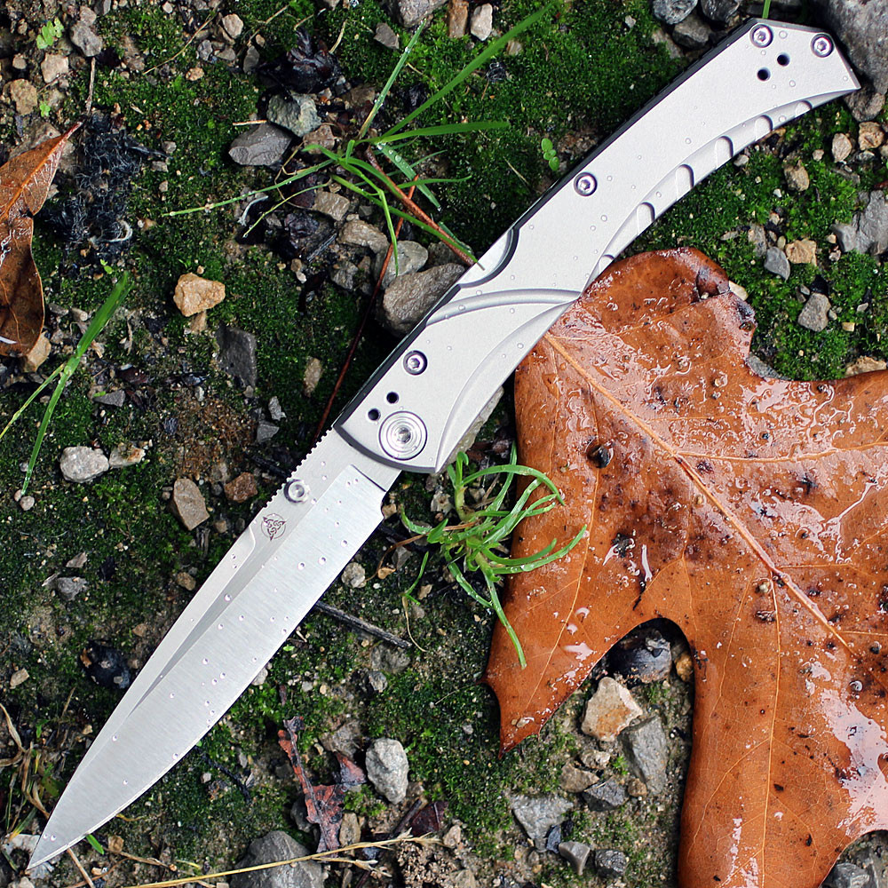 Nemesis NK-19 MPR-1 Titanium Folder, 3.44 in VG-10 Plain Blade