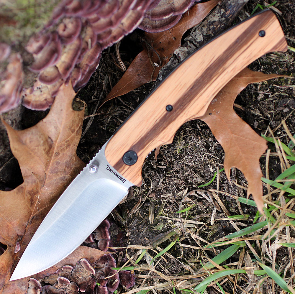 Browning Zebra Wood Linerlock, 3.25