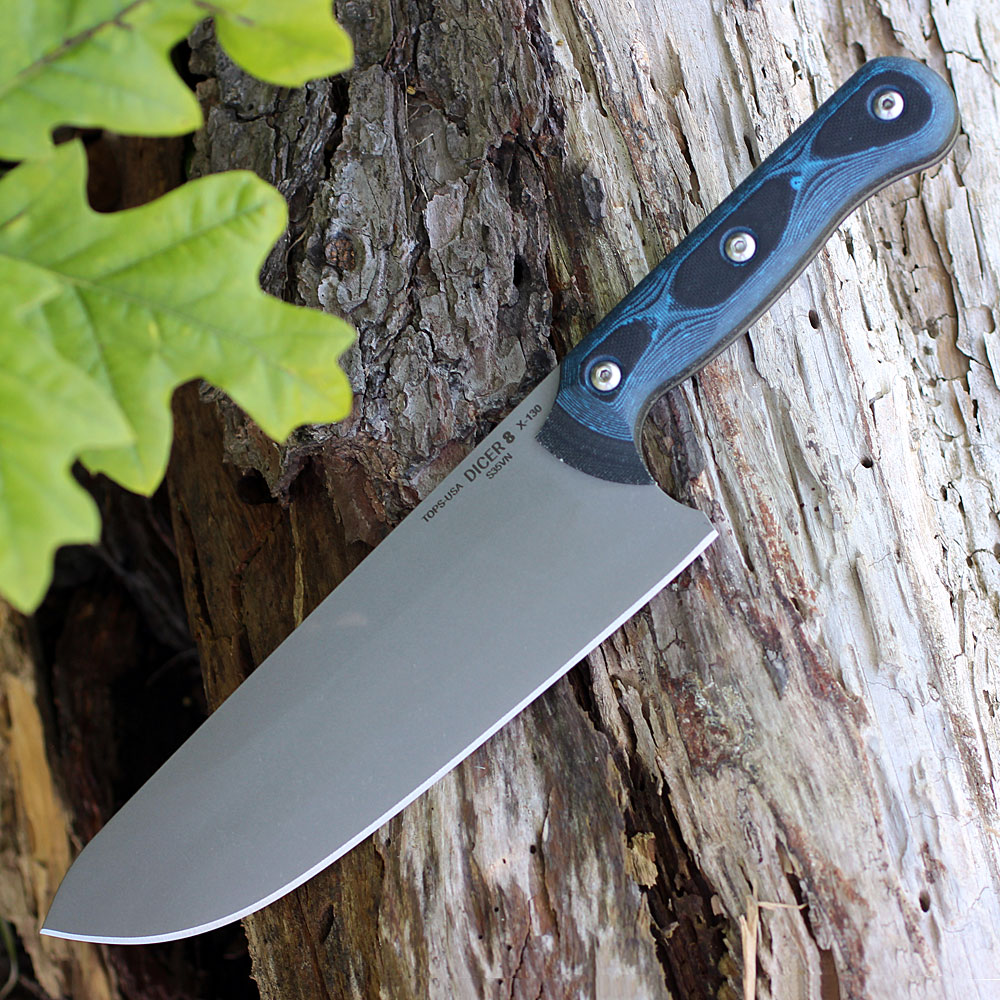 TOPS Knives Dicer 8 Chef's Knife 7.75 CPM-S35VN Tumble Finished