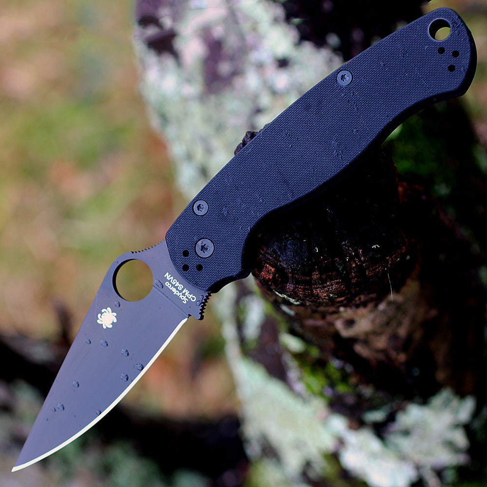 Spyderco Para Military 2 - S45VN Black, G-10 C81GPBK2 | Knifeworks