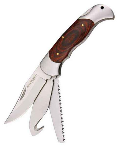 Boker Magnum - Classic Pocket Steel - 2.56 Blade - 440 - Rosewood