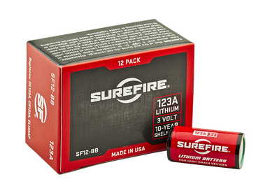 SureFire SF12-BB, Box of 12 SureFire 123 Lithium Batteries
