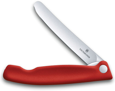 Victorinox Swiss Classic Folding Paring Knife, Straight Edge, Red Handle,  6.7801.FB