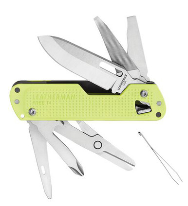 Leatherman FREE T4 Pocket Knife Multi-Tool (Stainless) 832684