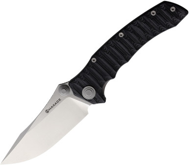 Maxace Knives Sandstorm K MSK05 | Black G-10 & Satin | Knifeworks