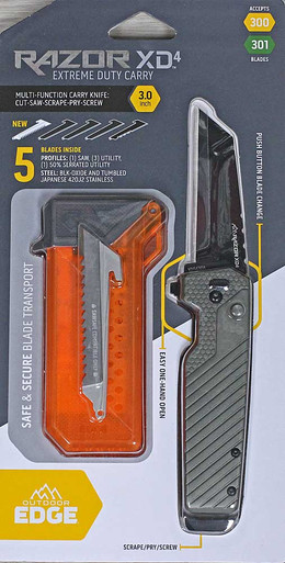 Outdoor Edge Razor XD4 Replaceable | XDS430A-C| Knifeworks