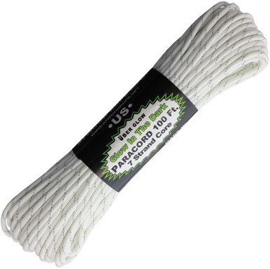 Night Rope Atwood Rope Uber Glow Reflective 550 Paracord – 100 ft | Knifeworks