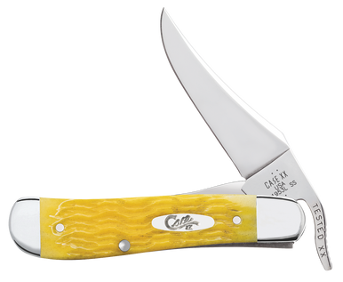 Case RussLock Yellow Bone Linerlock Folding Knife 75315 | Knifeworks