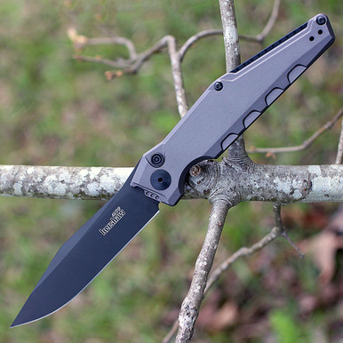 Kershaw Launch 7 Auto CPM-154 Gray Aluminum 7900GRYBLK | Knifeworks