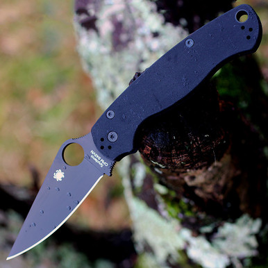 Spyderco Para Military 2 - S45VN Black, G-10 C81GPBK2 | Knifeworks