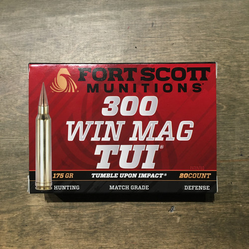 Fort Scott Munitions, .300 Win Mag, SCS TUI - 175GR (20RDS)