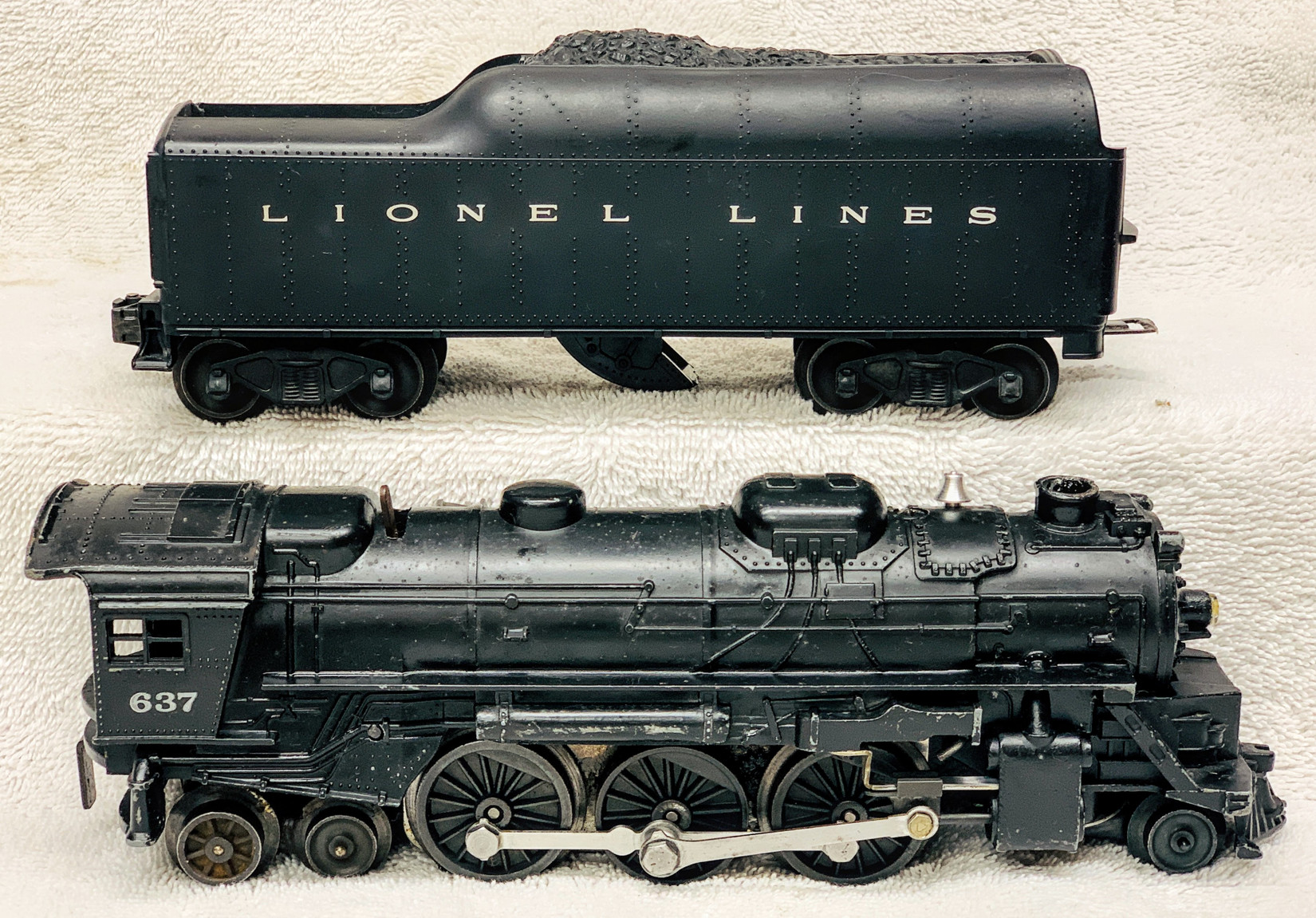 637 Prairie Steam Locomotive w/ 2046W Tender (6+) All Aboard