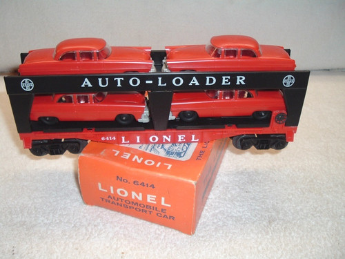 6414 Automobile Carrier: Red Automobiles (NOS)