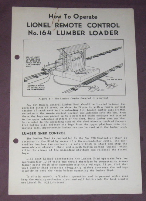 164 Lumber Loader: Instructions Only (7)