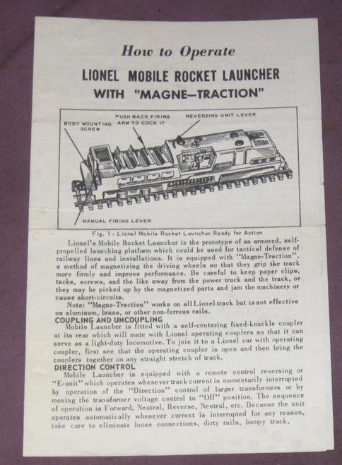 44 / 45 Mobile Rocket Launcher: Instructions Only (8+)