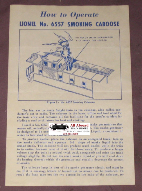 6557 Smoking Caboose: Instructions Only (9)