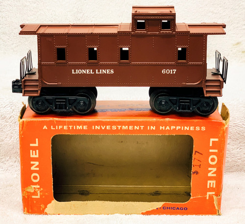 6017 Lionel Lines Caboose: Painted Brown (9/OB)