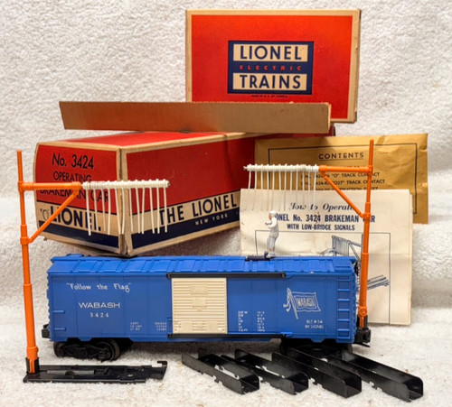 3424 Wabash Operating Brakeman Car: Light Blue / White Figure (8/OB)