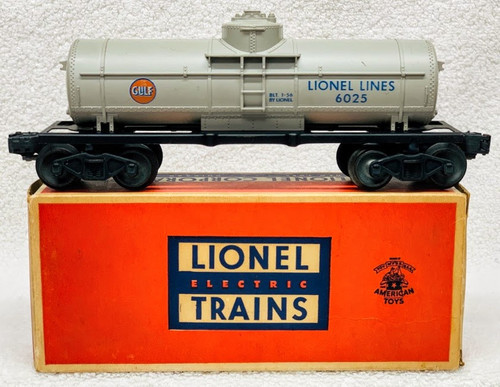 6025 Gulf Tank Car: Gray (8/OB) 6025 Gulf Tank Car: Gray (8/OB)