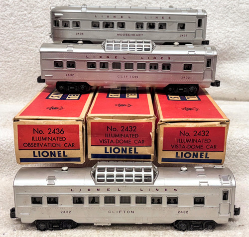 2432, 2432 & 2436 Lionel Lines Passenger Set (7+/OB)