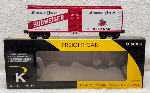K-Line 762-5603 Anheuser-Busch Budweiser Beer Reefer (NOS) K-Line 762-5603 Anheuser-Busch Budweiser Beer Reefer (NOS)