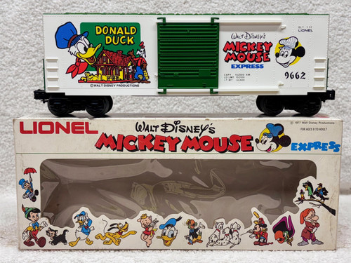 9662 Disney / Donald Duck Hi-Cube Box Car (NOS) 9662 Disney / Donald Duck Hi-Cube Box Car (NOS)